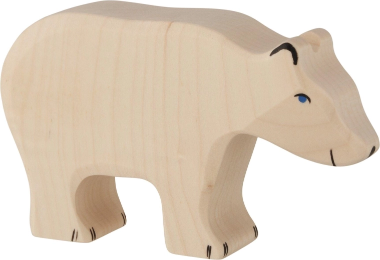 Holztiger ours polaire en train de se nourrir - 1 pièce