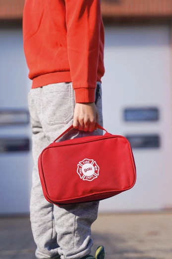 Sac d’urgence de pompier avec accessoires en bois