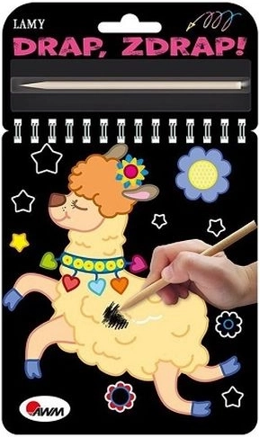 Gratte, gratte ! Lamas – livre créatif à gratter pour enfants