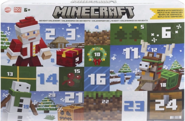 calendrier de l’avent minecraft 2024 avec figurines et accessoires