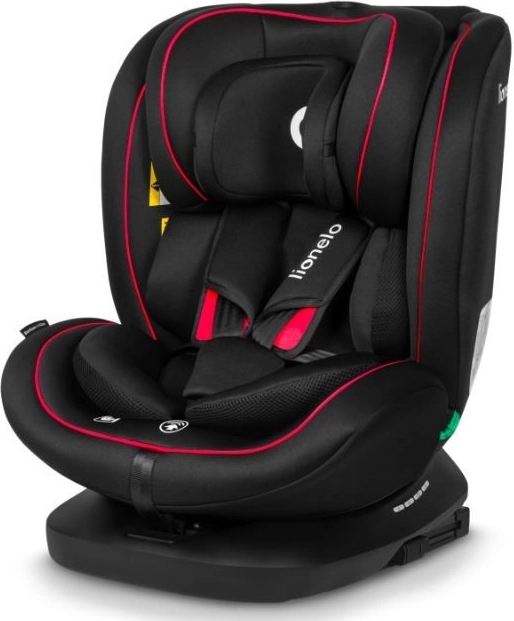 Lionelo siège auto pour enfant Bastiaan i-Size 40-150 cm, noir et rouge