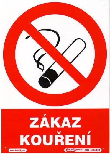 Panneau Interdiction de fumer A4 plastique 210 × 297 mm