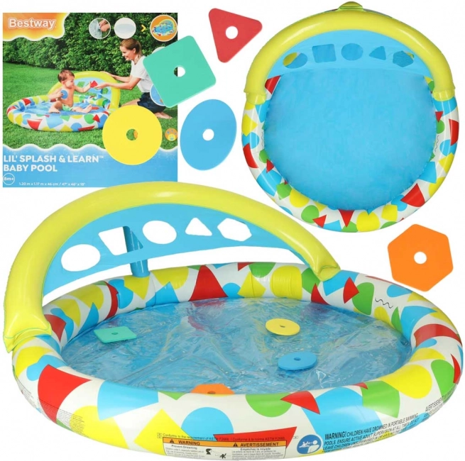 Piscine gonflable pour enfants avec auvent BESTWAY 120 cm
