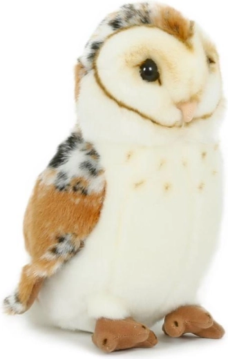 Chouette effraie en peluche 20 cm