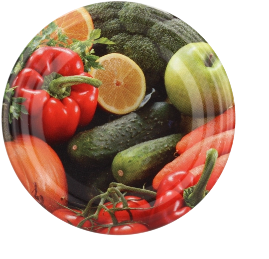 Lot de couvercles décoratifs pour bocaux de conservation 100 mm (6 encoches), 10 pcs