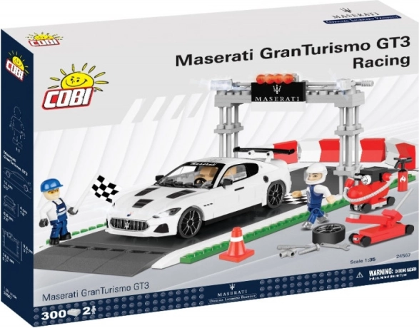 jeu de construction maserati gran turismo gt3 racing – ligne de départ et paddock par cobi (1:35)