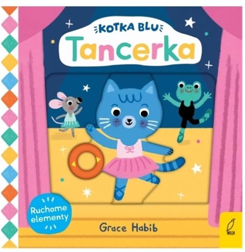 Blu, la petite chatte danseuse – livre accordéon interactif avec éléments mobiles