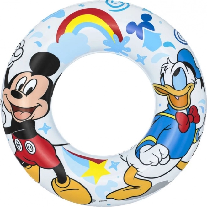 Cercle gonflable Disney avec motif de Mickey Mouse et Donald Duck 56cm