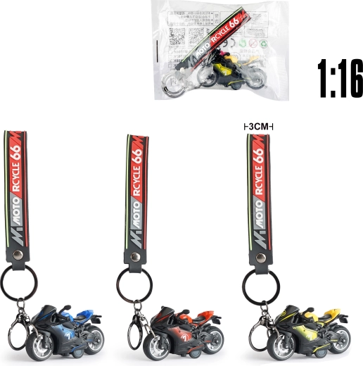 Porte-clés avec modèle de moto en métal DUCATI 1:16