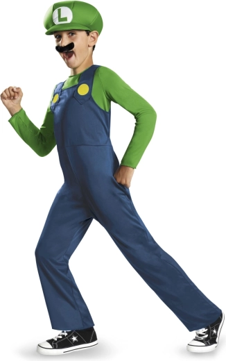 Costume enfant Luigi (Super Mario) 7–8 ans