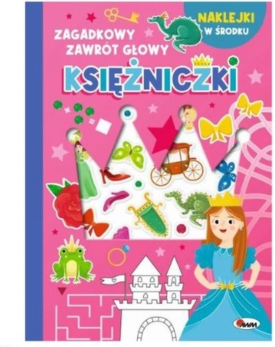 Mystérieux casse-tête de la princesse – livre éducatif avec activités et autocollants en relief