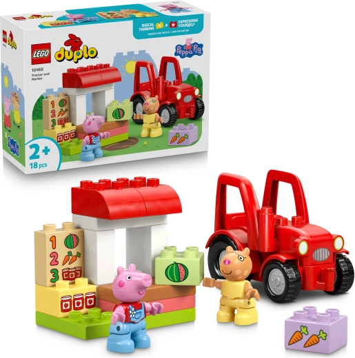 LEGO DUPLO Peppa Pig Le tracteur et le marché