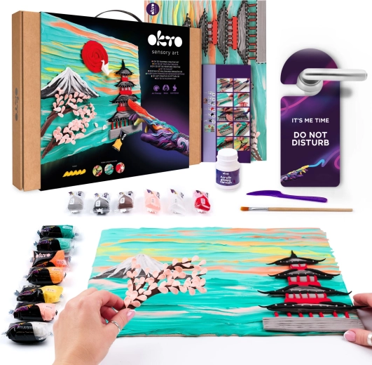 Set artistique OKTO de peinture en pâte Japan 30 × 40 cm