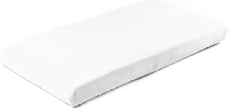 Drap-housse en éponge pour lit d'enfant New Baby 160 × 80 cm blanc