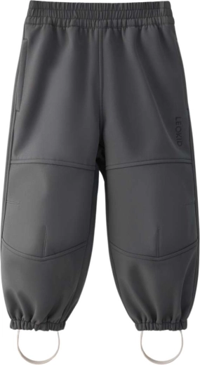Pantalon softshell enfant Leokid Vic couleur Asphalt, taille 86