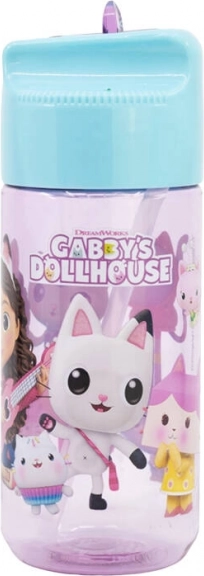 Bouteille d’eau pour enfants avec paille Gabby’s Dollhouse