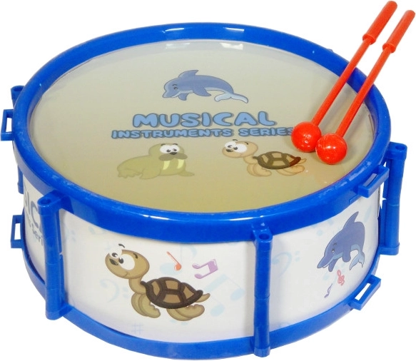 Tambour pour enfants avec motif marin 19 cm
