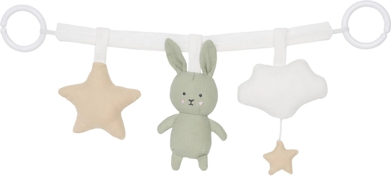 Jabadabado jouet pour poussette lapin vert
