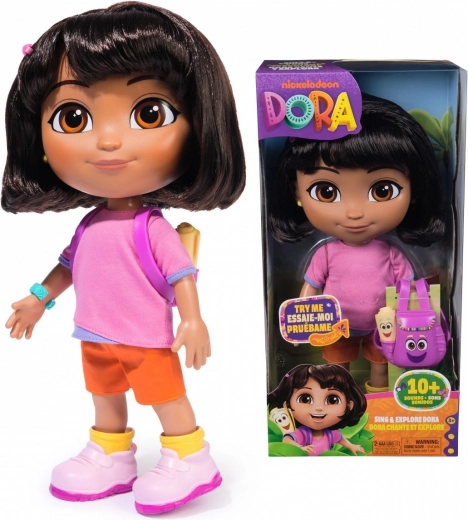 Dora l’exploratrice – chante et découvre poupée interactive avec sac à dos