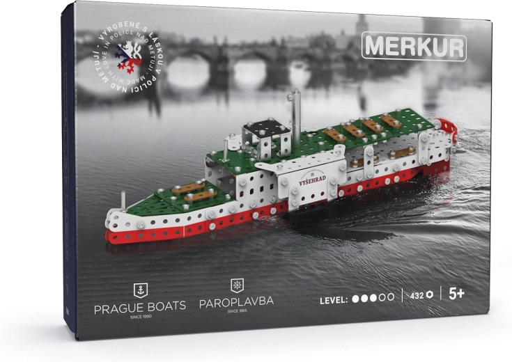 Merkur bateau à vapeur Vyšehrad – kit de construction 432 pièces