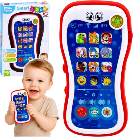 Smart Lean Toys Smart Phone – téléphone éducatif interactif pour tout-petits avec sons et lumière