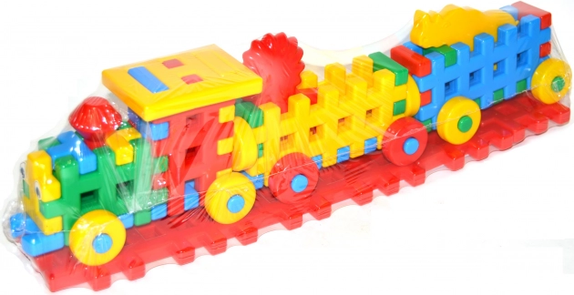 Jeu de construction en plastique – petit train