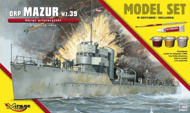ORP Mazur 1939 maquette de navire en plastique 1:400 kit de construction