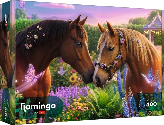 Puzzle Trefl flamant rose : proche de la nature 400 pièces