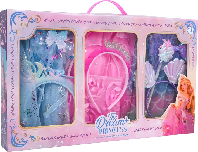 Ensemble de jupes et d'accessoires de princesse 3 en 1