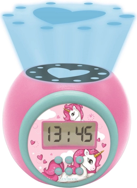 Réveil pour enfants avec Licorne et projecteur