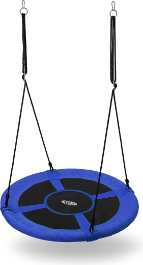 Balançoire suspendue nid de cigogne NILS Camp 100 cm bleu