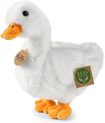 Canard en peluche blanc 24 cm écoresponsable RAPPA