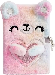 Journal en peluche avec ourson et cadenas