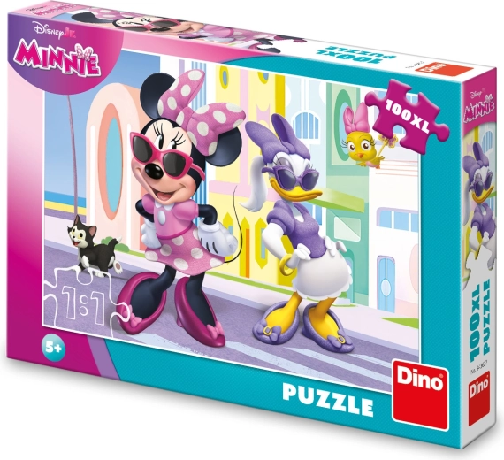 Disney Minnie et Daisy en ville – puzzle enfant 100 pièces XL