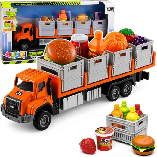 Camion de transport alimentaire 1:55 orange