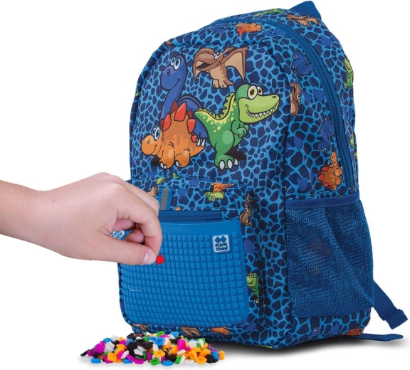 Pixie crew sac à dos enfant dino bleu