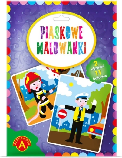 Images de sable policier, pompier