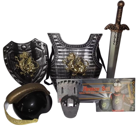 Armure de chevalier pour enfant – set de 5 pièces