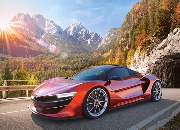 Puzzle voiture de sport 100 pièces