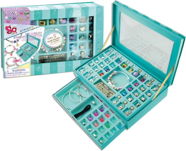 Coffret de luxe pour fabriquer des bracelets avec pendentifs, 70 pièces
