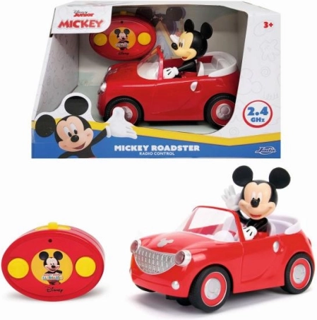 Voiture RC Mickey Roadster à télécommande 2,4 GHz – rouge