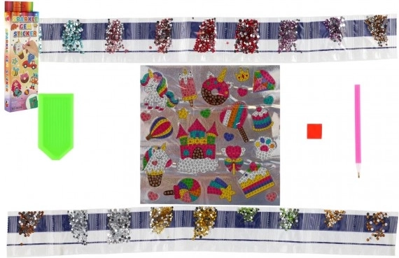 Autocollants de peinture diamant Licornes et douceurs