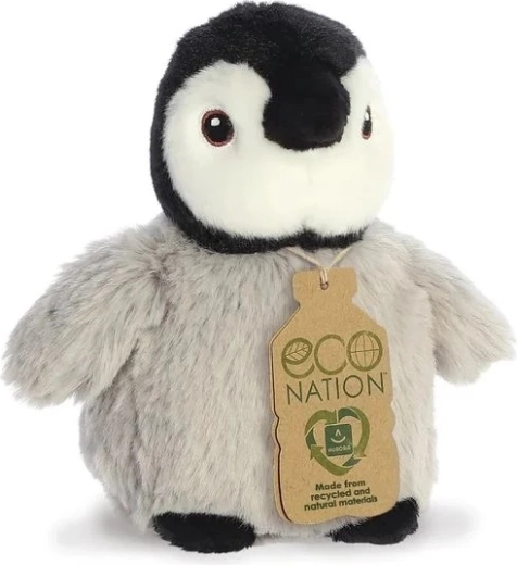 Eco Nation mini pingouin en peluche env. 13 cm