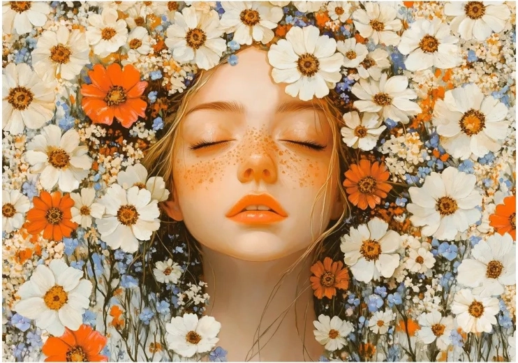 Puzzle Jeune fille de printemps 500 pièces CASTORLAND