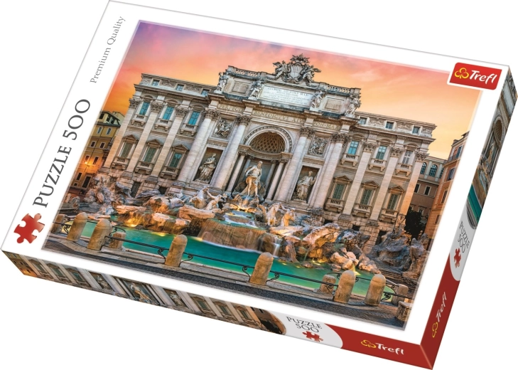 Puzzle 500 pièces Fontaine de Trevi, Rome Trefl