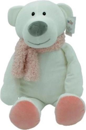 Ourson en peluche Kamil avec accessoires roses 35 cm
