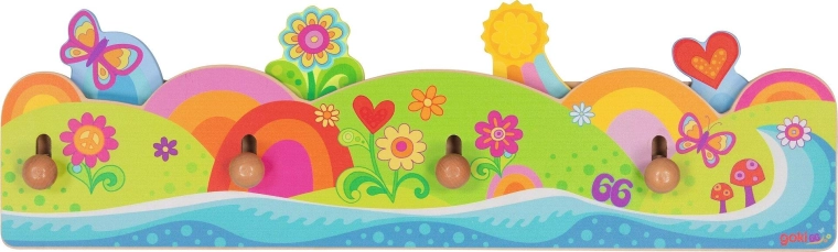 Porte-manteau Flower power Goki