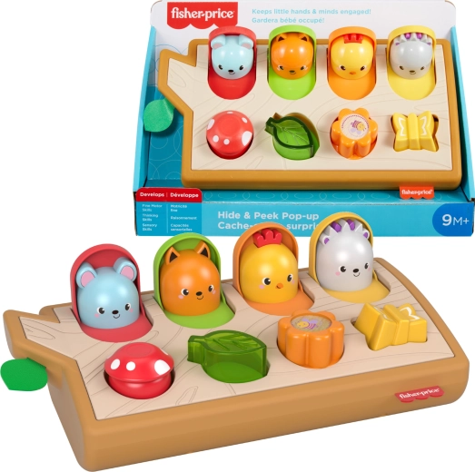 Fisher-Price Petits animaux surgissants, jouet de motricité pour bébés