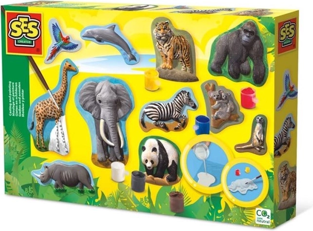 SES Creative moulages en plâtre à peindre – animaux