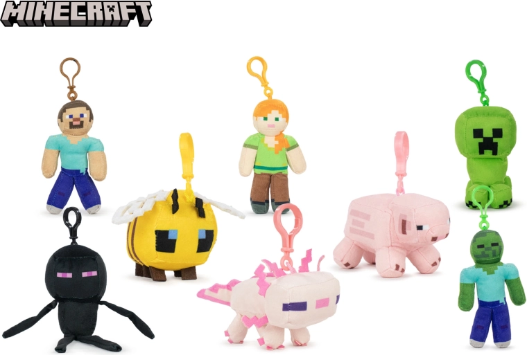 Porte-clés peluche Minecraft 12 cm